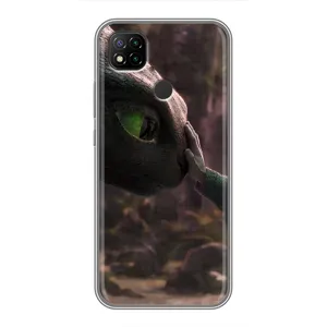 Чехол как приручить дракона на Xiaomi Redmi 9c (Сцена с драконом)