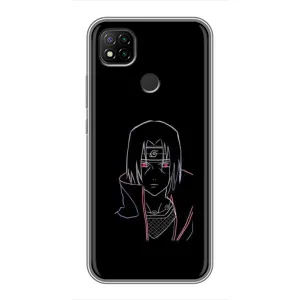 Чехлы на тему: Итачи Учиха для Xiaomi Redmi 9c (AlphaPrint) (силуэт Итачи)
