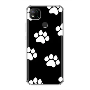 Чехлы с собаками для Xiaomi Redmi 9c (VPrint) (Следы собаки)