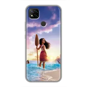 Чехол с мультфильмом Моана Xiaomi Redmi 9c (Моана с веслом)