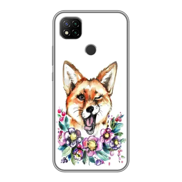 Чохол з принтом «Весела лисичка» для Xiaomi Redmi 9c