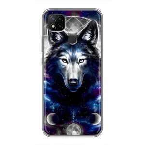 Защитные чехлы для Редми 9с (AlphaPrint) (ХИТ продаж) ВОЛК (Волк)