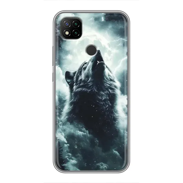 Чохол з принтом «Вовк у хмарах» для Xiaomi Redmi 9c Чохол з принтом «Вовк у хмарах» для Xiaomi Redmi 9c
