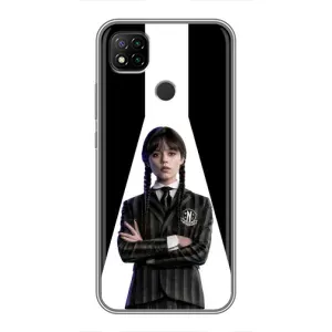 Чехлы Венсдей на Xiaomi Redmi 9c Уэнсдей (AlphaPrint) (W-Wednesday)