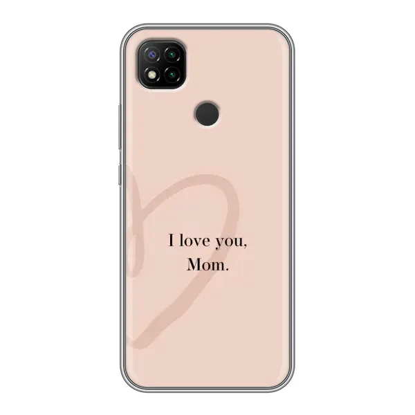 Чехол с принтом «Сердце маме» для Xiaomi Redmi 9c Чехол с принтом «Сердце маме» для Xiaomi Redmi 9c