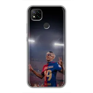 Чехол с футболистом Ламин Ямаль Xiaomi Redmi 9c (Ямаль на стадионе)