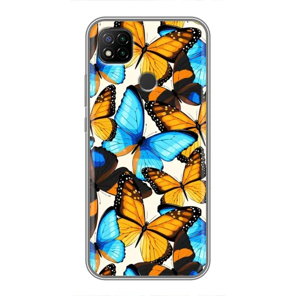 Чехол с принтом «Яркие бабочки» для Xiaomi Redmi 9c