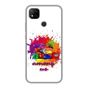 Чохли Амонг Ас для Xiaomi Redmi 9c (AlphaPrint) (Яскравий АмонгАс)
