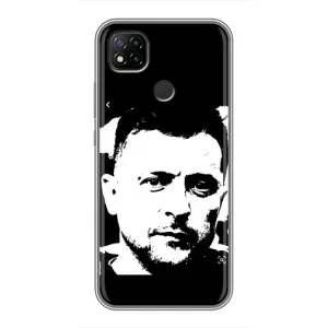 Чехол для Xiaomi Redmi 9c (AlphaPrint - с принтом Зеленского) (Зеленский АРТ)
