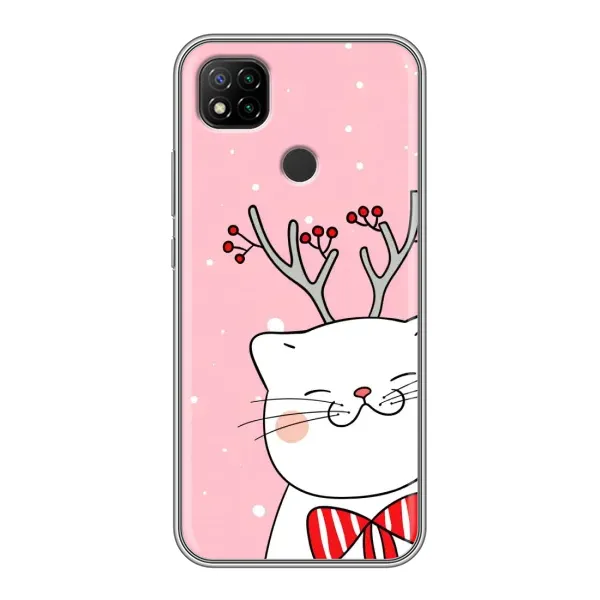 Чехол с принтом «Зимний кот» для Xiaomi Redmi 9c