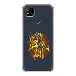 Naruto Anime Чехлы для Редми 9с (AlphaPrint) (золотой Наруто)