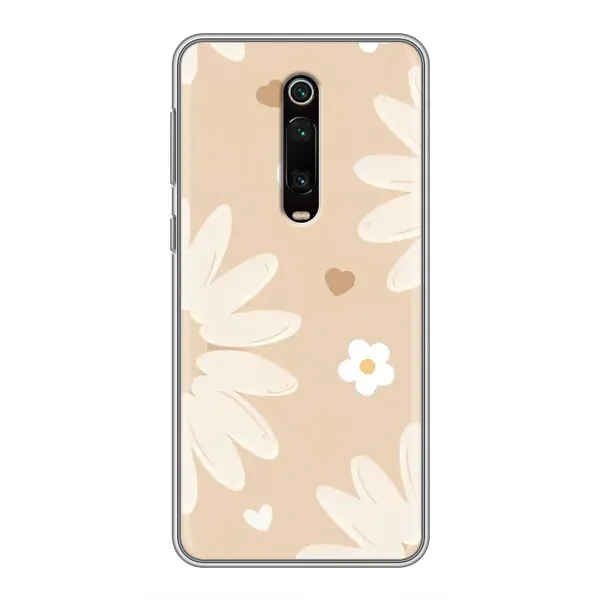 Чохол з принтом «Бежеві квіти» для Xiaomi Redmi K20 Чохол з принтом «Бежеві квіти» для Xiaomi Redmi K20