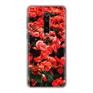 Чохли з квітами для Xiaomi Redmi K20 (VPrint) (Квіти червоні)