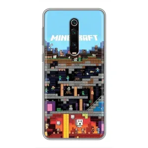 Чохол Майнкрафт на Xiaomi Redmi K20 (AlphaPrint) Minecraft (фон Minecraft)