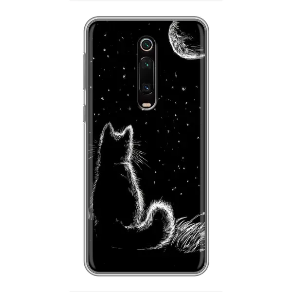 Чехол с принтом «Котик и луна» для Xiaomi Redmi K20