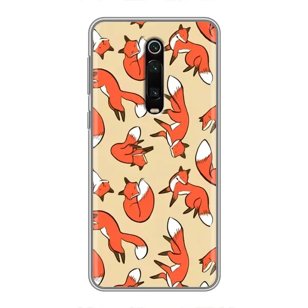 Чехол с принтом «Лисички» для Xiaomi Redmi K20