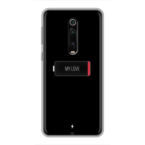 Чехол с принтом «Love battery» для Xiaomi Redmi K20