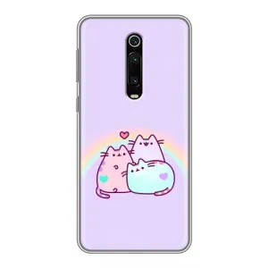 Чохол на Xiaomi Redmi K20:
українськими літерами: Ксіаомі Редмі К20 з Котиками (VPrint) (Радужний котик)