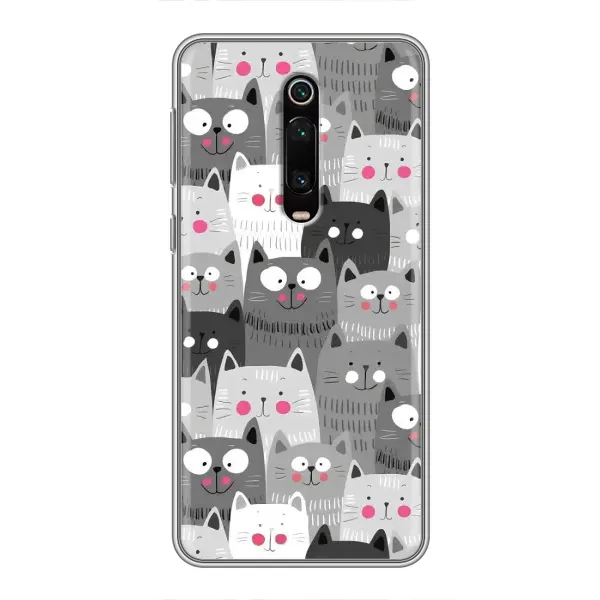 Чехол с принтом «Рисованные котики» для Xiaomi Redmi K20