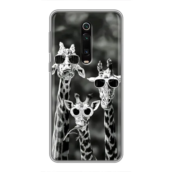 Чехол с принтом «Жирафы в очках» для Xiaomi Redmi K20