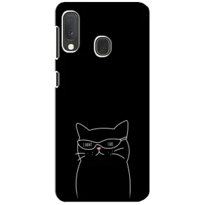 Чохол з принтом «Байдужий кіт» для Samsung Galaxy A20e