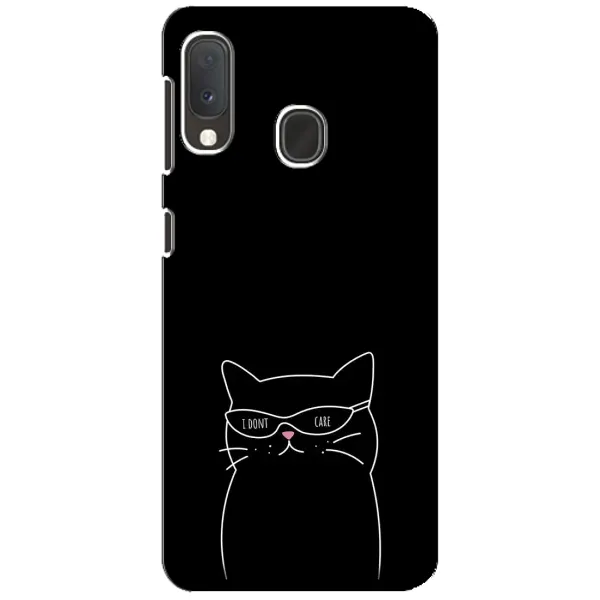 Чохол з принтом «Байдужий кіт» для Samsung Galaxy A20e