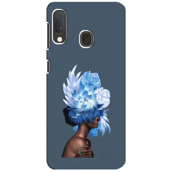 Чехол с принтом «Цветы на голове» для Samsung Galaxy A20e