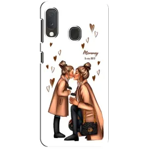 Чохол з друком для Samsung A20e - (Мама з дитинкою) (AlphaPrint) (Донька і мама)