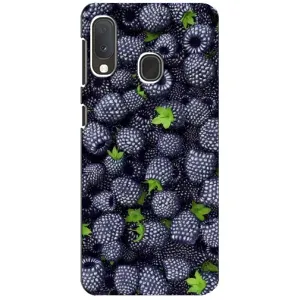 Чехлы с Фруктами для Samsung A20e (VPrint) (Ежевика)