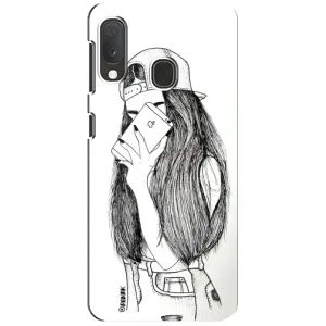 Чохол з друком для Samsung A20e - (Мода) (AlphaPrint) (Фото дівчини)