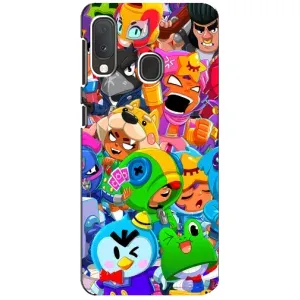 Чехлы Brawl Stars для Samsung A20e (AlphaPrint) (Герои Бравл Старс)