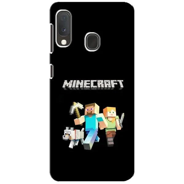 Чохол з принтом «герої Minecraft» для Samsung Galaxy A20e Чохол з принтом «герої Minecraft» для Samsung Galaxy A20e