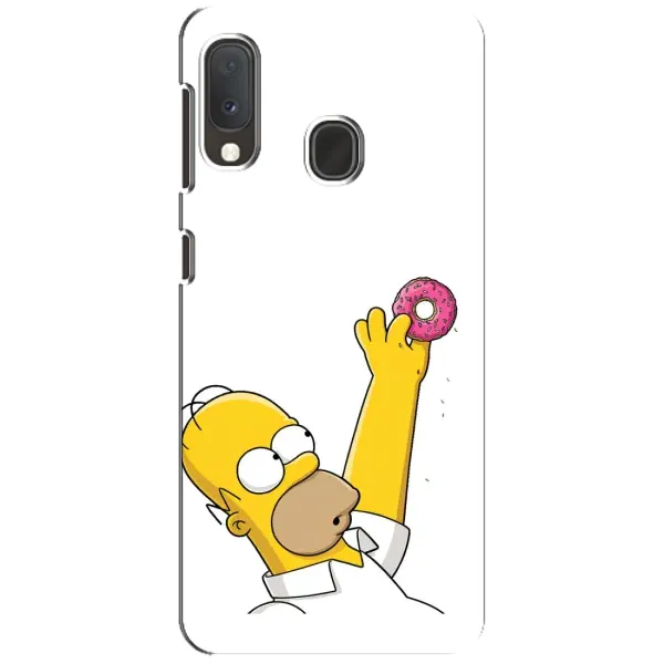 Чохол з принтом «Гомер з пончиком» для Samsung Galaxy A20e