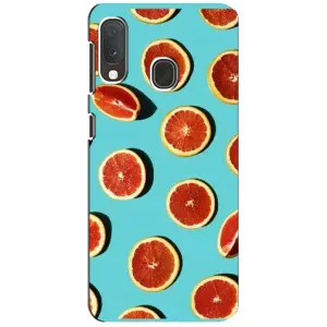 Чехлы с Фруктами для Samsung A20e (VPrint) (Грейпфрут)