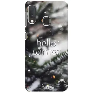 Новорічні, Святкові Чохли для Samsung A20e - 2024 год (Hello winter)
