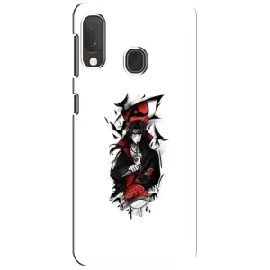 Чехлы на тему: Итачи Учиха для Samsung A20e (AlphaPrint) (Итачи с атрибутами)
