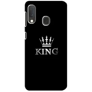 Чохол з Короною Самсунг Ґалаксі А20е - (AlphaPrint) (KING)
