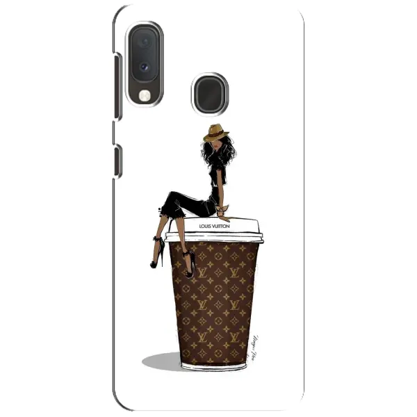 Чехол с принтом «кофе LOUIS VUITTON» для Samsung Galaxy A20e