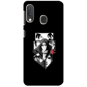 Чехлы на тему: Итачи Учиха для Samsung A20e (AlphaPrint) (коллаж Итачи)