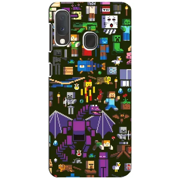 Чохол з принтом «Колаж Майнкрафт» для Samsung Galaxy A20e Чохол з принтом «Колаж Майнкрафт» для Samsung Galaxy A20e