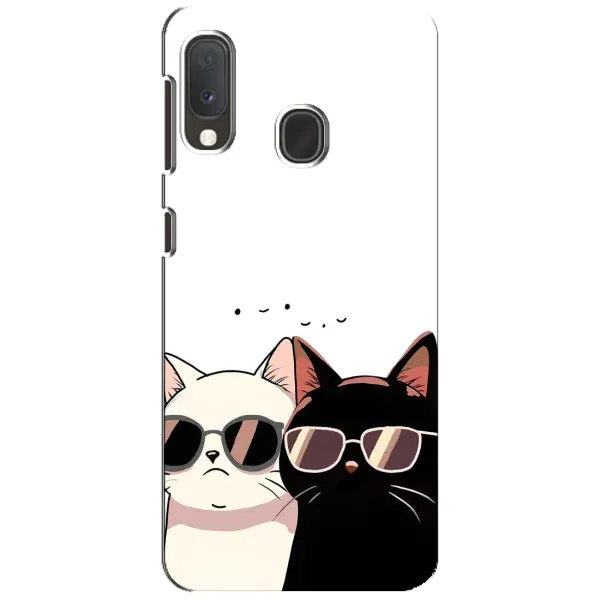 Чохол з принтом «Коти в окулярах» для Samsung Galaxy A20e