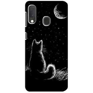 Чохол з принтом для Samsung A20e (AlphaPrint) Модні коти