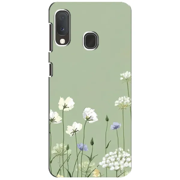 Чехол с принтом «Цветы на зеленом» для Samsung Galaxy A20e