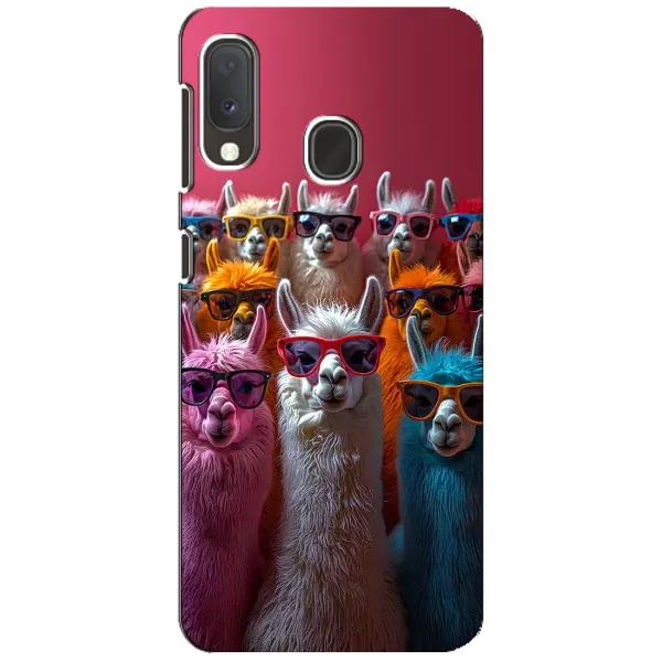 Чехол с принтом «Ламы в очках» для Samsung Galaxy A20e