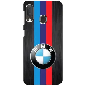 Чохол для Самсунг Ґалаксі А20е - з принтом БМВ (AlphaPrint) (Лого BMW)