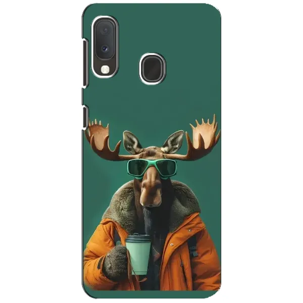 Чехол с принтом «Лось с кофе» для Samsung Galaxy A20e