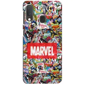 Чехол МАРВЕЛ для Самсунг Галакси А20е (AlphaPrint) (Марвел комиксы)