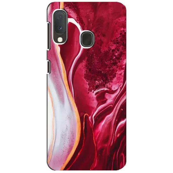 Чехол с принтом «Мрамор красный» для Samsung Galaxy A20e