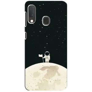 Космические Чехлы для Самсунг Галакси А20е (VPrint) (На луне)