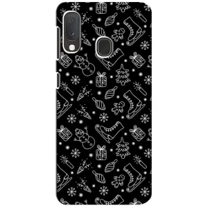 Новорічні, Святкові Чохли для Samsung A20e - 2024 год (Новорічний фон)